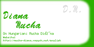 diana mucha business card